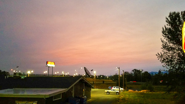 Morning of the eclipse, it is hard to tell what the conditions will be like